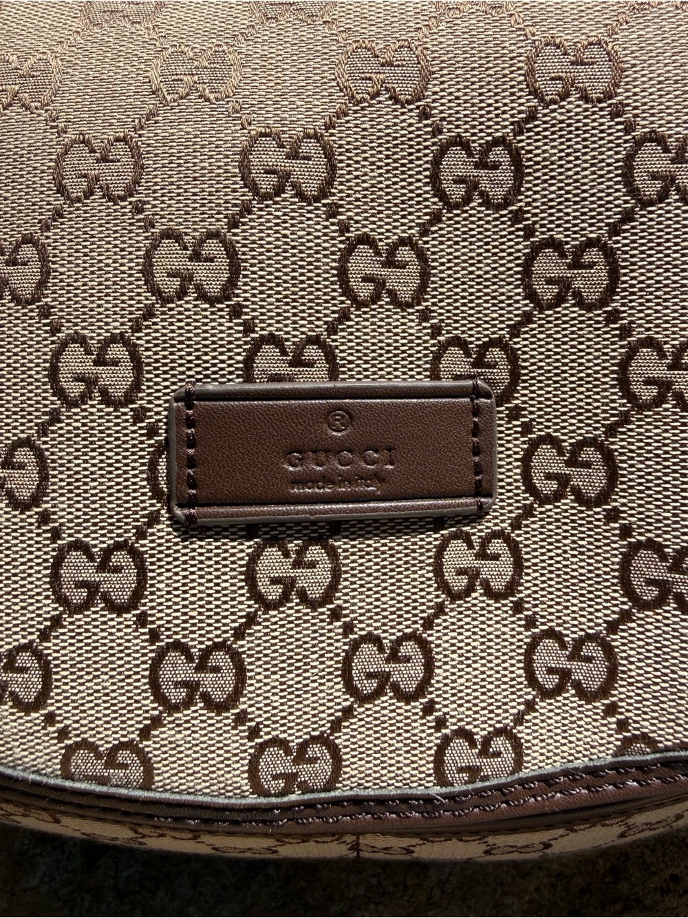 Gucci Beige/Brown GG Canvas Messenger Bag with diaper change pad ! - Picture 3 of 11